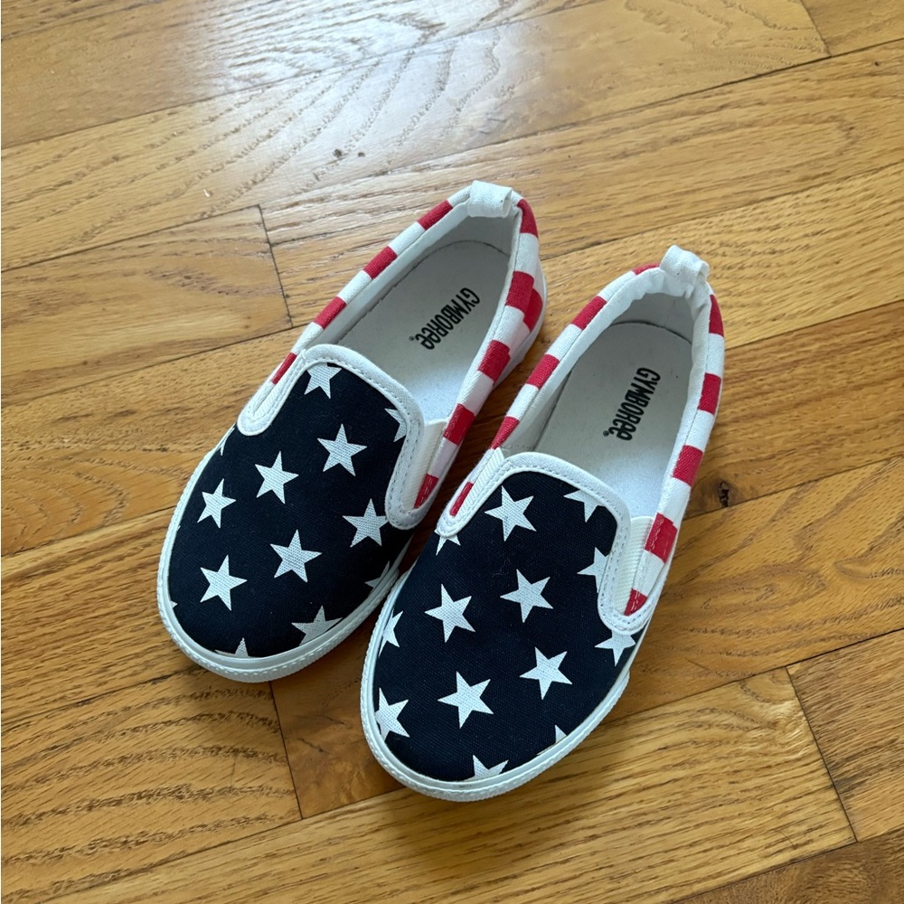 Gymboree Kids Starry Slip-On Sneakers - Blue and White